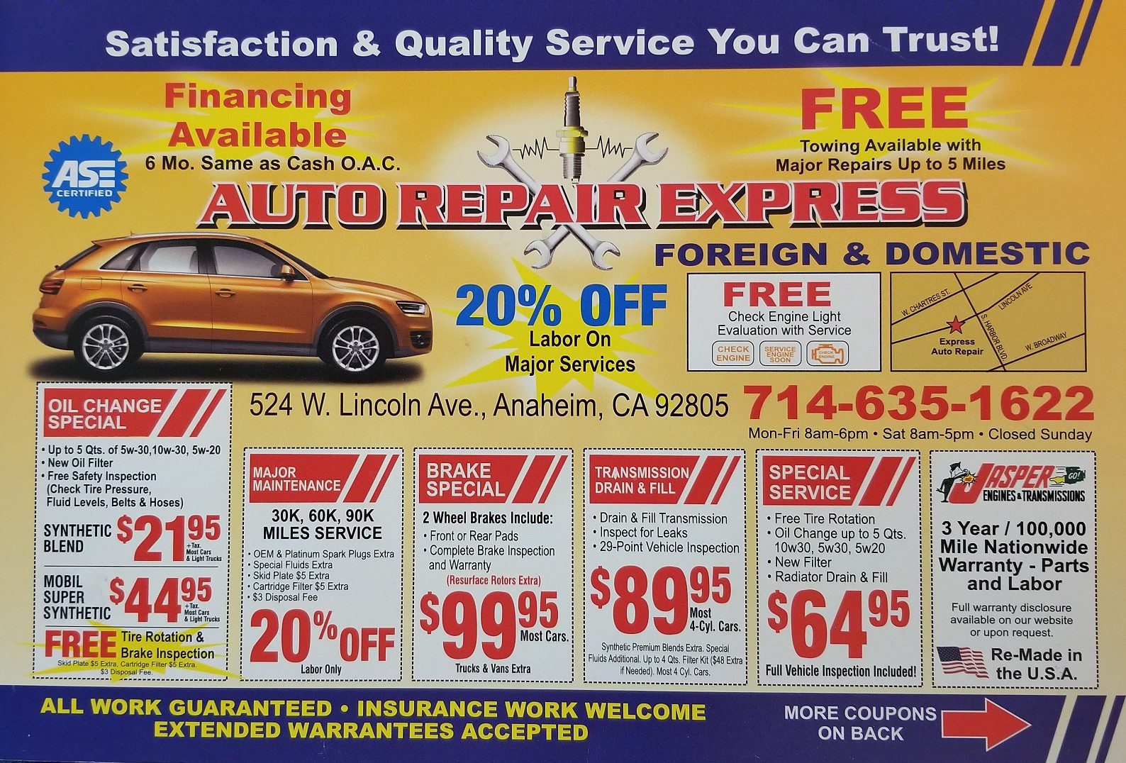 Auto Repair Express Anaheim